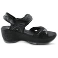 thumbnail image 4 of GP Wedge Platform Snap Lock Sandals for Women: 0758 Black, EU39 (US Size 7.5 - 8), 4 of 7