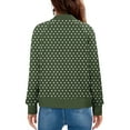 thumbnail image 2 of ZUKMRJPC Womens Bomber Jacket Full Zip Up Fashion Print Casual Cropped Jackets Lightweight Trendy Outerwear Coat with Pockets, 2 of 5