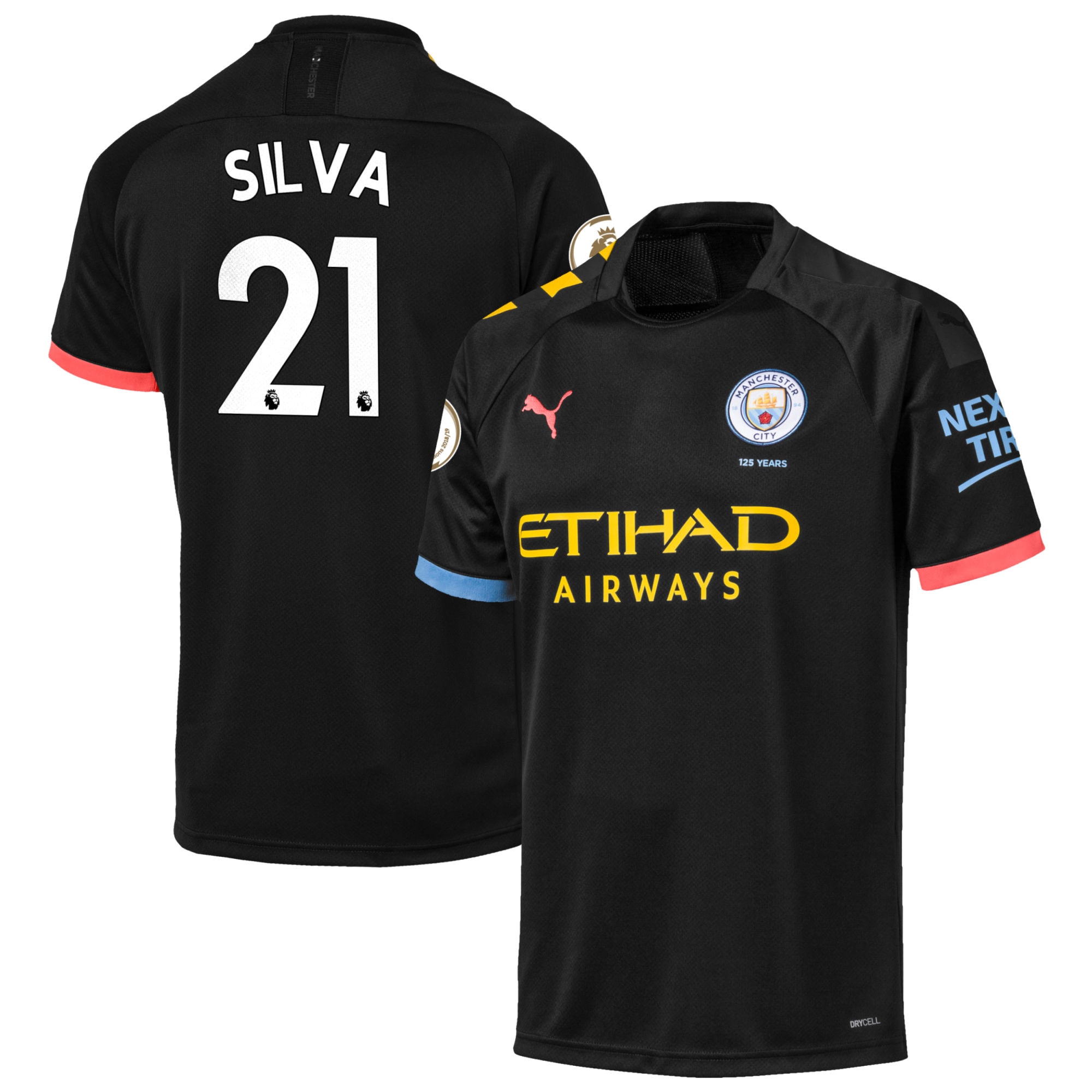 PUMA - David Silva Manchester City Puma 2019/20 Away ...