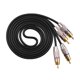 thumbnail image 1 of Cable 2RCA a 2RCA Conector multipropósito Adaptador profesional macho a macho 3 metros, 1 of 8
