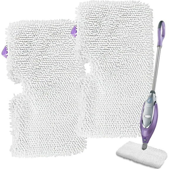 2-Pack Replacement Steaming Mop Pads Compatible with Shark Rectangle Mop Head S3500 Series,S3501,S3601,S3550,Washable Steam Mop Replacement Mop Cloth