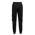 thumbnail image 4 of Casual Pants for Mens Elastic Waist Plus Size Fashion Drawstring Elastic Waist Multi-Pocket Casual Sweat Length Pants 50% off, 4 of 9