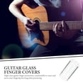 thumbnail image 3 of Minkissy Finger Cover 3Pcs Transparent Acrylic Glass for Guitar 5.1x2.5In, 3 of 8