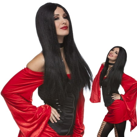 Sepia Costume Budget Witch Synthetic Wig Black