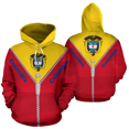 thumbnail image 3 of Sudadera con capucha con estampado de mapa y emblema nacional de Colombia, sudadera con capucha con bandera y flor de hibisco para hombres, ropa deportiva para caballeros, sudaderas con capucha para m, 3 of 5