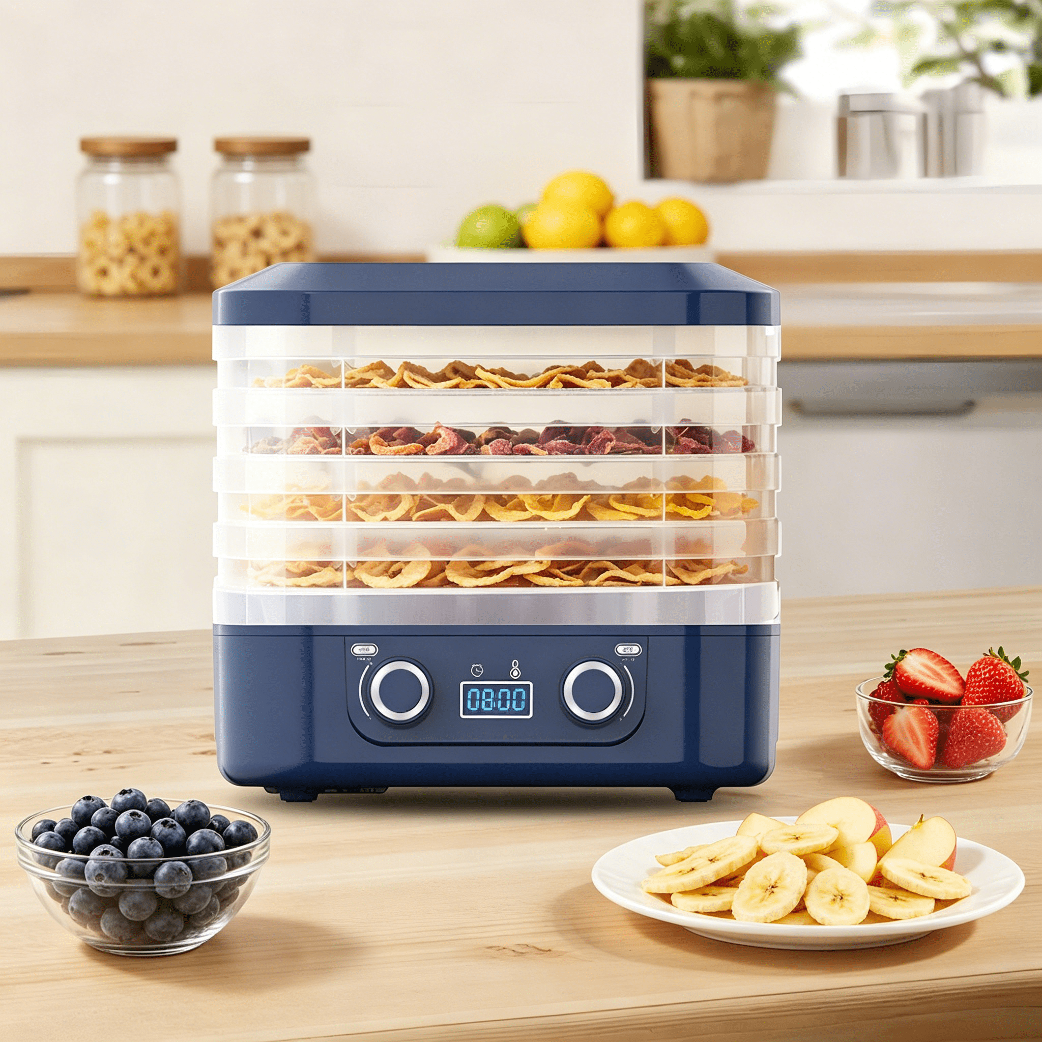 HIBIBUD 2026 New 5 Layer Freeze Dryer Machine for Candy and Snacks,Freeze Dryer Machine Food Home Freeze Dryer with Digital Adjustable Timer and Temperature Control,Freeze Dryer,Blue