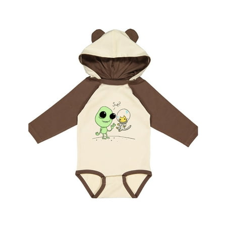 

Inktastic Alien and Astronaut Kitty Cat Gift Baby Boy or Baby Girl Long Sleeve Bodysuit