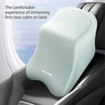 thumbnail image 6 of Litrail Memory Foam Car Neck Pillow Lumbar Back Support - Breathable Headrest Cushion for Car, Airplane, Home - Velvet Cover, Pain Relief, Ergonomic Design, 6 of 6