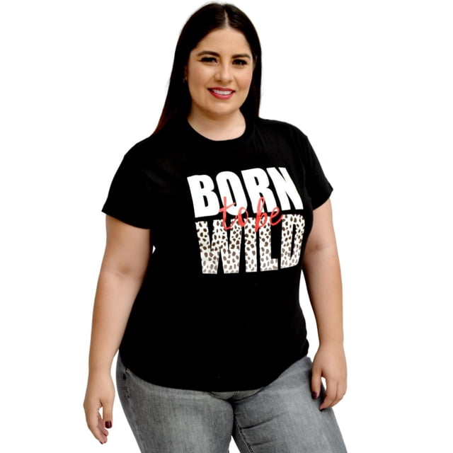 Playera Roman Fashion/Tallas Extras 9001-9 Be Wild (Negro) negro 42 Roman Fashion PL-ER-9001-9-NEGRO