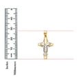 thumbnail image 3 of Gold 14K Two Tone Jesus Crucifix Cross Religious Pendant For Necklace or Chain, 3 of 9