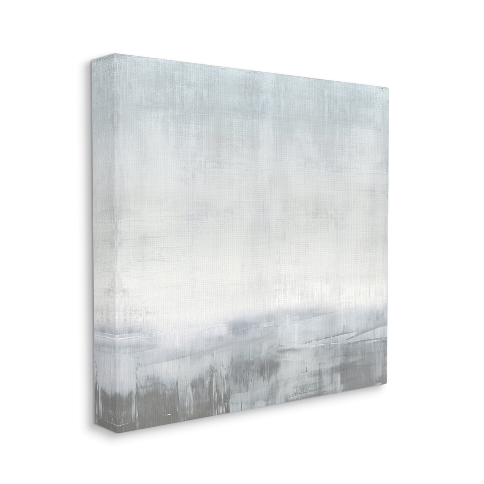 Stupell Industries Gray Contemporary Scenery Abstract Painting Gallery Wrapped Canvas Art Print Wall Art, 17 x 17
