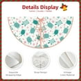 thumbnail image 4 of Daiia Sea Turtle Drawing Merry Christmas Tree Skirt , Xmas Large Lace-up Tree Skirt, Santa Snowflakes Rustic Home Decorations New Year Party Farmhouse Decor-36", 4 of 7