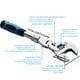 thumbnail image 3 of Llave ajustable, llaves de media luna con cabezal giratorio de 180° Herramienta de llave, acero al cromo vanadio, 3 of 5