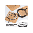 thumbnail image 3 of 2 Pulseras Pareja Mancuernas,regalo Para Novia Mujer Hombres Xtellar blanco, 3 of 4