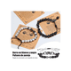 thumbnail image 3 of 2 Pulseras Pareja Mancuernas,regalo Para Novia Mujer Hombres Xtellar blanco, 3 of 4