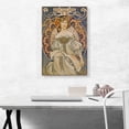 thumbnail image 2 of ARTCANVAS Champenois Imprimeur-Editeur - Blue 1897 Canvas Art Print by Alphonse Mucha - Size: 26" x 18" (1.50" Deep), 2 of 9