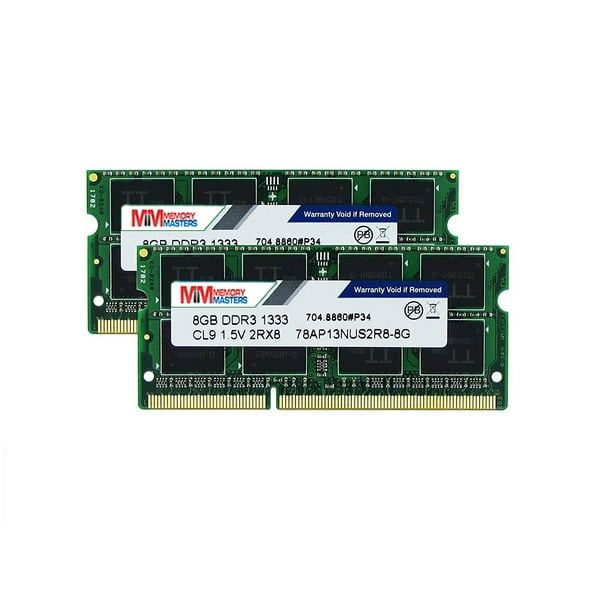 Memorymasters Apple 16gb Kit 2x8gb Ddr3 1333mhz Pc3 Sodimm Memory Upgrade For Macbook Pro 13 Inch 15 Inch 17 Inch Early Late 11 Imac 21 5 Inch Mid Late 11 16gb Kit 2x8gb Walmart Com Walmart Com