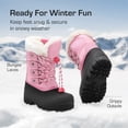 thumbnail image 5 of BURUDANI Kids Boys Girls Winter Snow Boots Insulated Outdoor Snow Boots Soft Warm Shoes Boots, 5 of 6