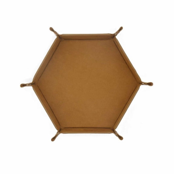 Hexagon Dice Rolling Tray Portable Foldable Storage Mat For Tabletop Role Playing Games And Jewelry Display Decorative Ceramics Plate