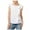 White - brightwhite, variant on maison Jules Womens Ruffled Sleeveless Blouse Top, White, XX-Large