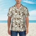thumbnail image 4 of Lsque Cotton Tree pattern Hawaiian Shirt for Men, Unisex Summer Beach Casual Short Sleeve Button Down Shirts-Medium, 4 of 9