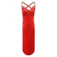 thumbnail image 5 of MSJUHEG Womens Dresses Silk Pajamas for Women Silk Pajamas Satin Pajama Set for Women Womens Pajama Sets Polyester Red Xxl, 5 of 5