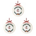 thumbnail image 4 of Billuyoard Kit de inicio de puntada de bordado de Navidad, aro de bordado de tela con patrón de Navidad hecho a mano, 334 Type1 NO1, 4 of 6