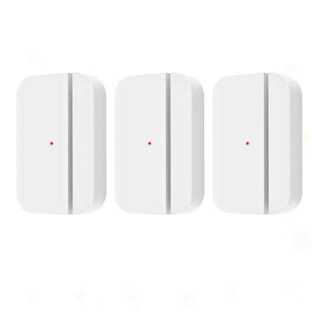 Capteur de Porte pour Maison Intelligente, Capteur d'Entrée Sans Fil pour Portes et Fenêtres, Fonctionne avec le Système d'Alarme de Sécurité, Performance Uniforme