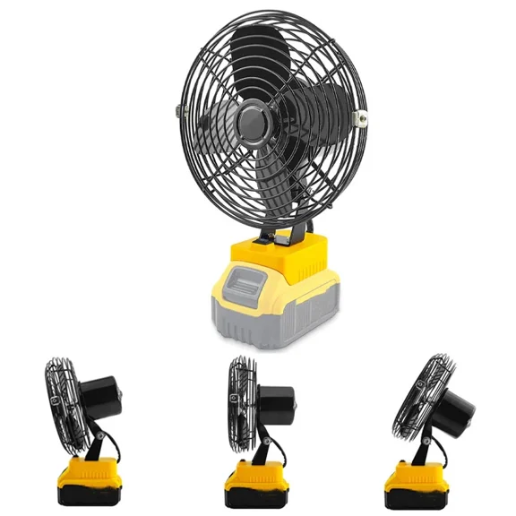 Cordless Jobsite Fan For Dewalt 20V MAX Li-Ion Battery For Camping Workshop