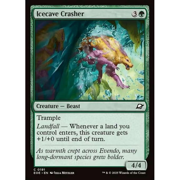 MtG Edge of Eternities Common Icecave Crasher (FOIL) #191