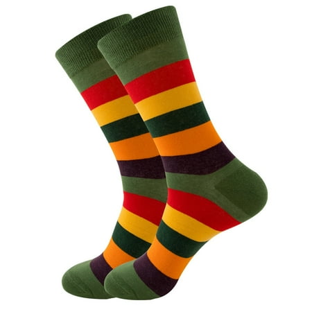 

Adult Unisex Striped Striped Colorful Street Personality Medium Socks Calcetines Meias