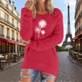 thumbnail image 2 of Bovemsi Womens Sweaters Casual Solid Long Sleeve Jumper Blouse Cute Sweaters, 2 of 5