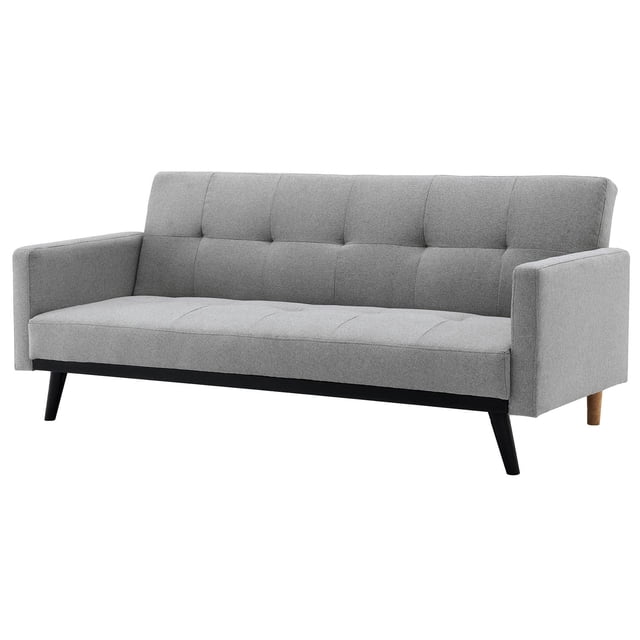 Sofá Cama Reclinable 3 Personas Sillón Minimalista 2 Posiciones Kingshouse gris