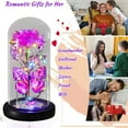 thumbnail image 4 of Fmbmuo Mood Light Energy Efficient Rose and Butterfly Pink Valentine's Decorative Lights, Art Deco Glass Fluorescent Table Lamp Gift for Girlfriend, 4 of 5