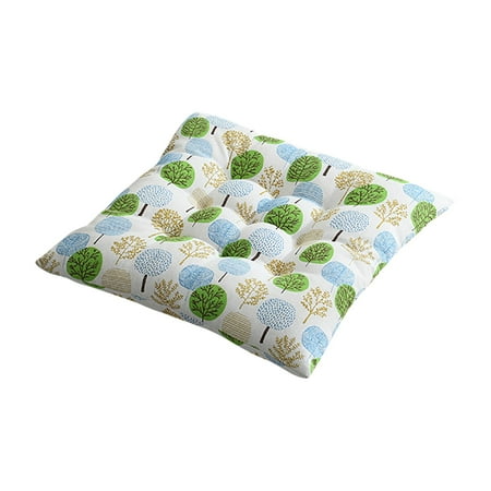 

EKOUSN Black and Friday Deals 16x16inch Square Chair Pad Seat Cushion with Ties Non-slip Superior Comfort & Softness