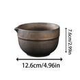 thumbnail image 3 of Binwennn Food Storage Containers with Lids Airtight Large Capacity Cereal Containers with Lids Airtight Exquisite Coarse Pottery Matcha Bowl With Mouth Retro Japanese Ceramic Tea Bowl Home Matcha, 3 of 5