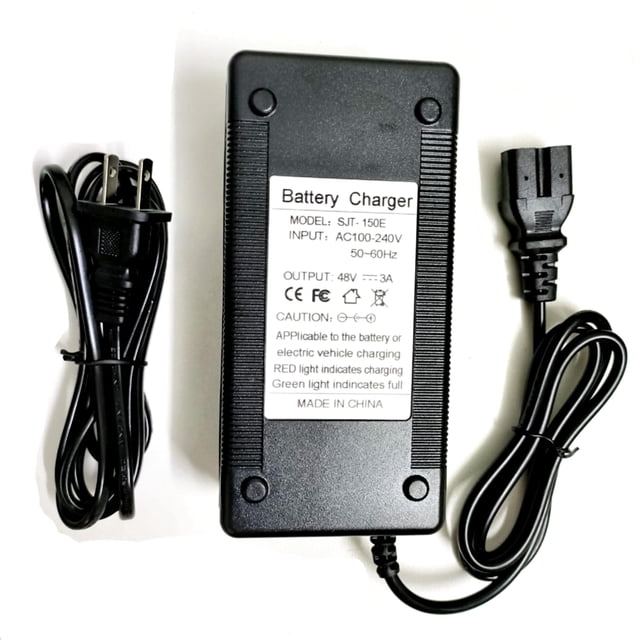 Cargador HERISKER de 48 V, 3 A, carga rápida, 3 pines, para ruedas
