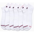 thumbnail image 3 of Calcetines de corte bajo Tommy Hilfiger Performance para mujer, paquete de 6, blancos, 3 of 6