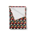 thumbnail image 2 of Retro Soft Flannel Fleece Blanket, Optical Illusion Pattern with Circles and Curves Geometric and Abstract Composition, Cozy Plush for Indoor and Outdoor Use, 60" x 80", Multicolor, by Ambesonne, 2 of 5