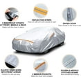thumbnail image 2 of Car Cover Waterproof All Weather for Automobiles, KORGOL 6 Layers Full Exterior Covers, Snow Hail Rain UV Heat Protection with Zipper Door, Universal Fit for Sedan(Up to 193"), 2 of 8