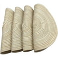 Round Woven Placemats, 4 Pcs, 15" Braided Woven Placemats, Attractive