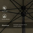 thumbnail image 3 of California Umbrella  9-Foot Black Aluminum Market Umbrella Woven Sesame, 3 of 5