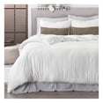 thumbnail image 1 of Funda de Edredón Duvet con Pompones y Fundas de Almohada Esquimal (Blanco -Blanco, Matrimonial), 1 of 6