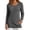 Gray, variant on Casual Fuzzy Fleece Shirt Women Crewneck Long Sleeve Plush Pullover Winter Warm Tops Fitted Basic Tee Outfits Black M