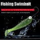 thumbnail image 2 of Señuelos de pesca 5,5 cm T Tail Soft Bait Wobbler Swimbait (verde oscuro 10 piezas) Likrtyny Para estrenar, 2 of 8