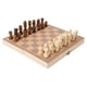 thumbnail image 2 of Juego de ajedrez de madera con caja de almacenamiento estuche de viajes plegable juego de ajedrez portátil de ajedrez juego para viajes de campamento, 2 of 8