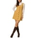 thumbnail image 2 of VESTIDO DE TIRANTES PARA MUJER INSPIRE CHIC, CUELLO REDONDO, PINAFORE, VESTIDO CASUAL DE PANA, TALLA S, AMARILLO OSCURO, 2 of 6
