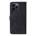 thumbnail image 2 of PANDACO Black Suede Wallet Case for iPhone 16 Pro, 2 of 5