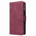 thumbnail image 1 of Funda tipo billetera oso de fresa compatible con iPhone 12 Pro Max 6.7 pulgadas rojo vino, 1 of 5