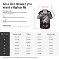 thumbnail image 5 of Balery USA Bald Eagle Camisa Casual de Manga Corta con Botones para Hombre, Texturizada, Estilo Cubano, para Playa, Verano-3X-Large, 5 of 5